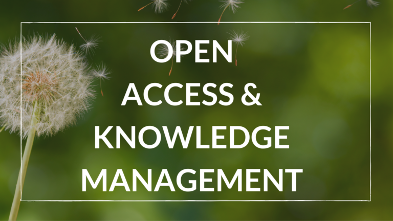 Open Access & Knowledge Management