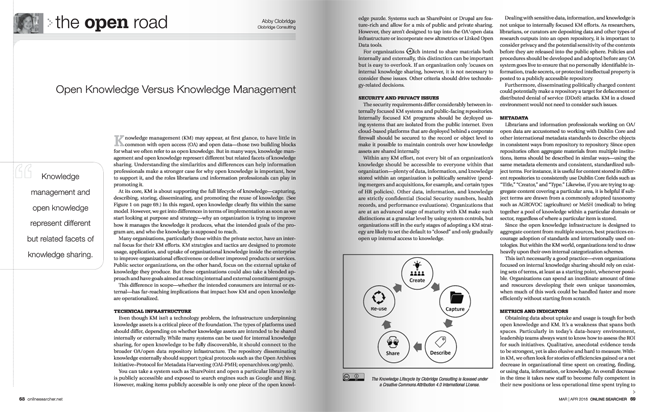 Open Knowledge vs. Knowledge Management