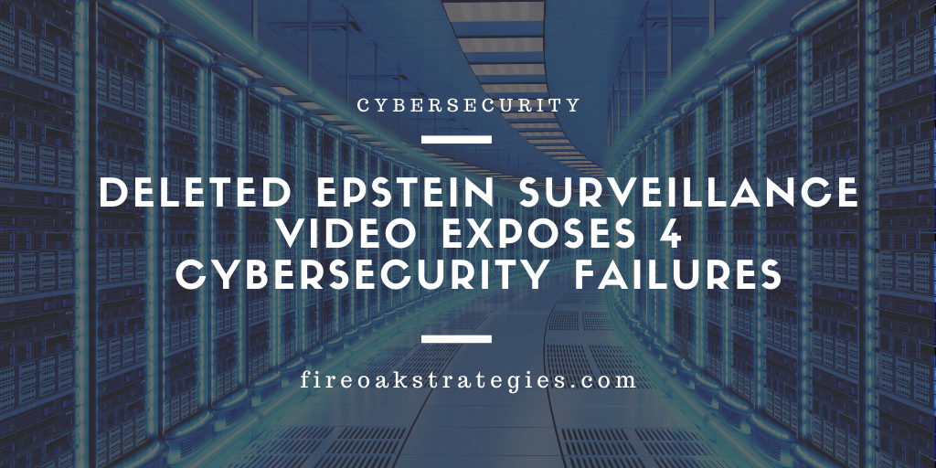 Deleted Epstein Video Exposes Cybersecurity Failures