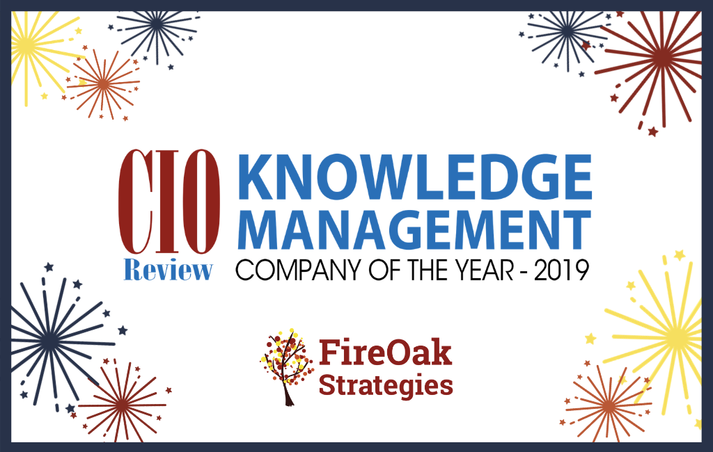 FireOak Strategies - Knowledge Management Company of the Year 2019