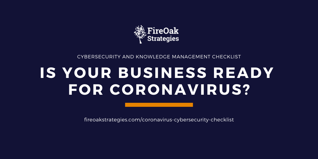 Coronavirus cybersecurity checklist