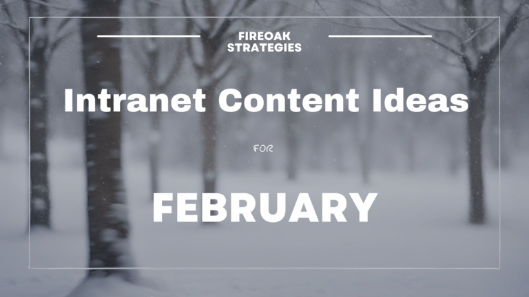 mid-winter February intranet content