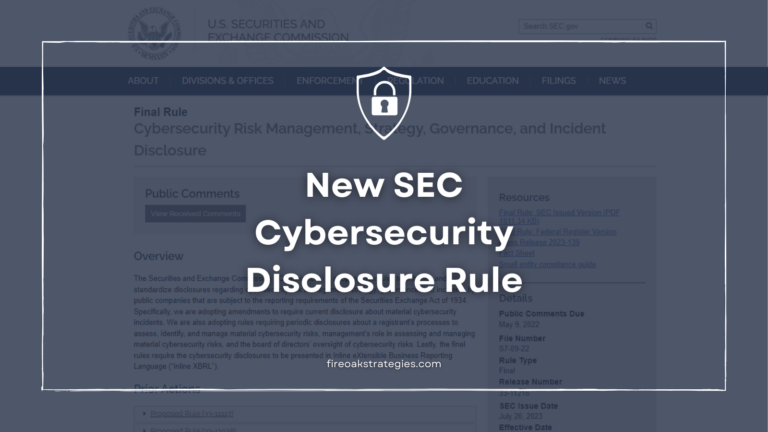 SEC cybersecurity disclosure rule
